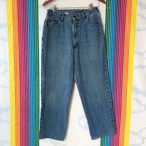 VINTAGE 80s 90s jeans elastic waist duke jeans high rise mom jeans trendy